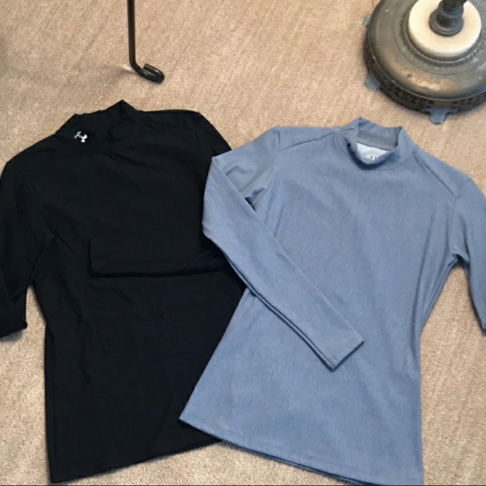 2 Under Armour mock turtle neck shirts